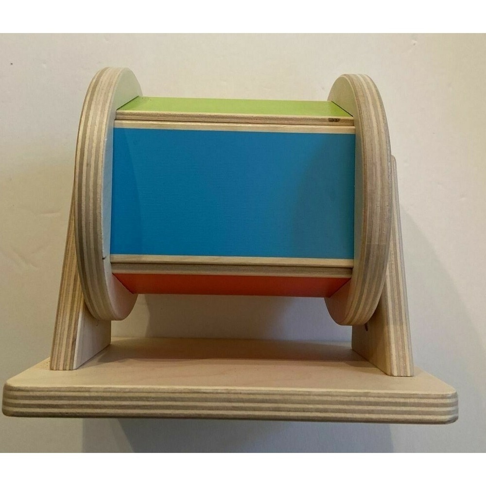LOVEVERY RAINBOW COLOR WOODEN SPINNER MONTESSORI BABY TOY 6 MOS.-2 YEARS